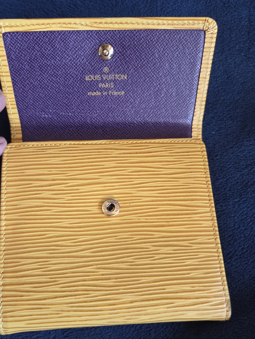 Louis Vuitton Yellow Epi Leather Fold Wallet - Picture 5 of 7
